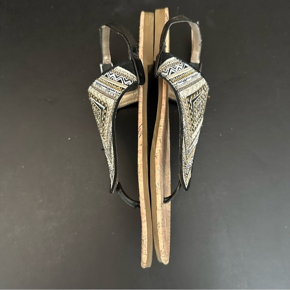 Sam Edelman Brita Flat Circus NY Ethnic Embellished Embroidered Sandals Size 7.5 - Picture 7 of 8